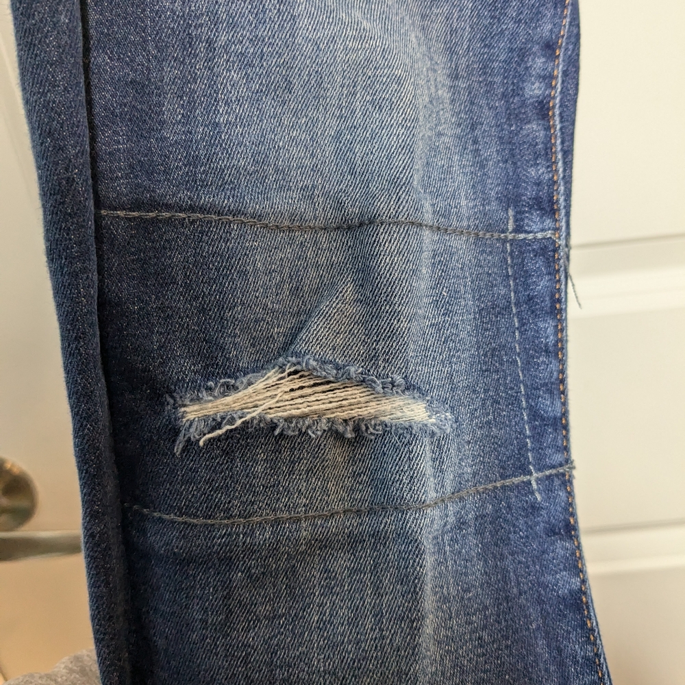 Banana Republic Blue Skinny Jeans Distressed Modern Fit - Picture 6 of 11